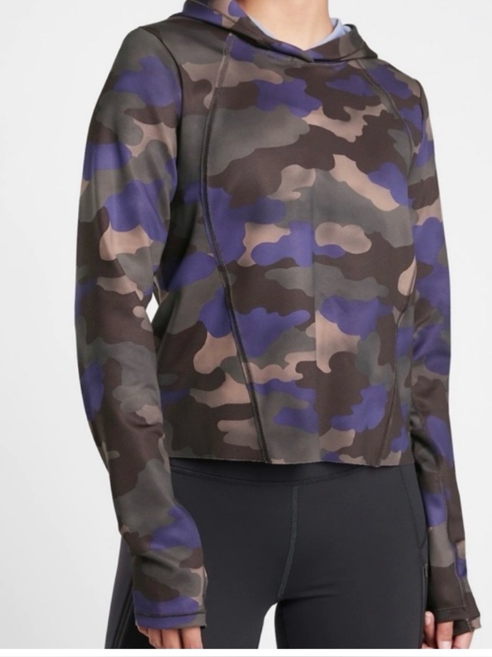 NWT Athleta Pinnacle Hoodie Crop Size Small